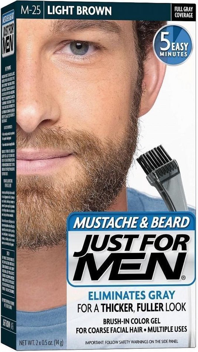 Just For Men Snor En Baard Licht Bruin M-25