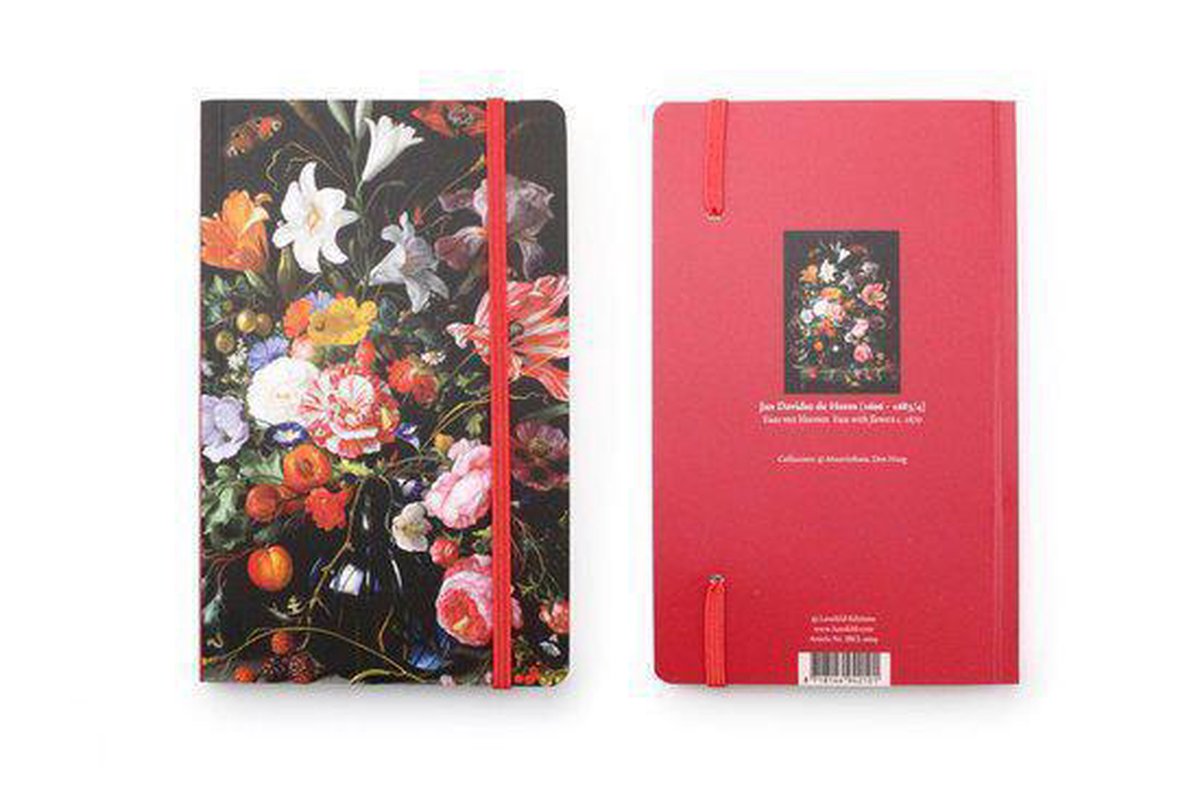 Opschrijfboekje, Vaas met bloemen, De Heem