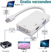 Saizi 3 en 1 mini port d'affichage ultra rapide (Thunderbolt) vers VGA et HDMI et câble moniteur DVI / adaptateur / commutateur / mini port d'affichage vers connecteur / convertisseur VGA pour Apple / Mac / Macbook