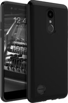 Zwart TPU Siliconen case hoesje voor LG K10 (2017)