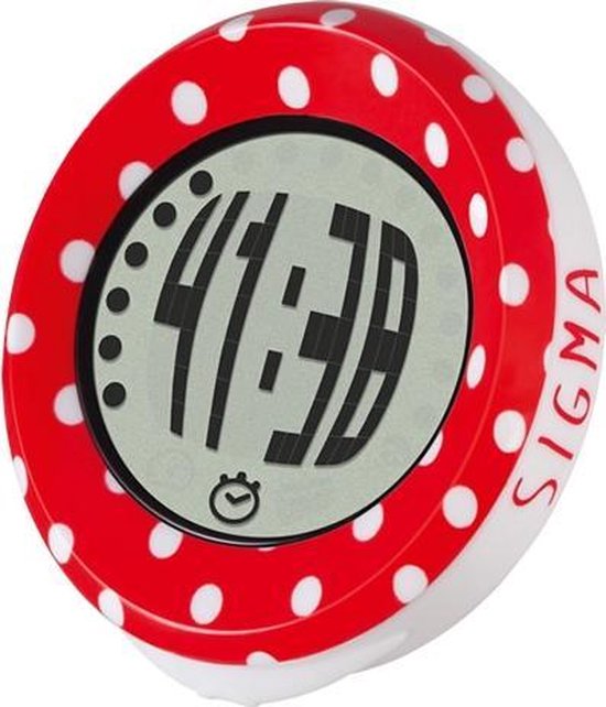 Sigma MySpeedy Dots ATS Fietscomputer - ATS Draadloos - Rood/Wit