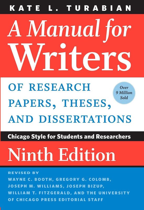 Foto: Chicago guides to writing editing and publishing a manual for writers of research papers theses and dissertations ninth edition