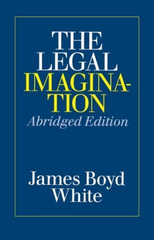The Legal Imagination 2e - cover