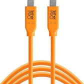 TetherPro USBC to USBC 0.9m Oranje
