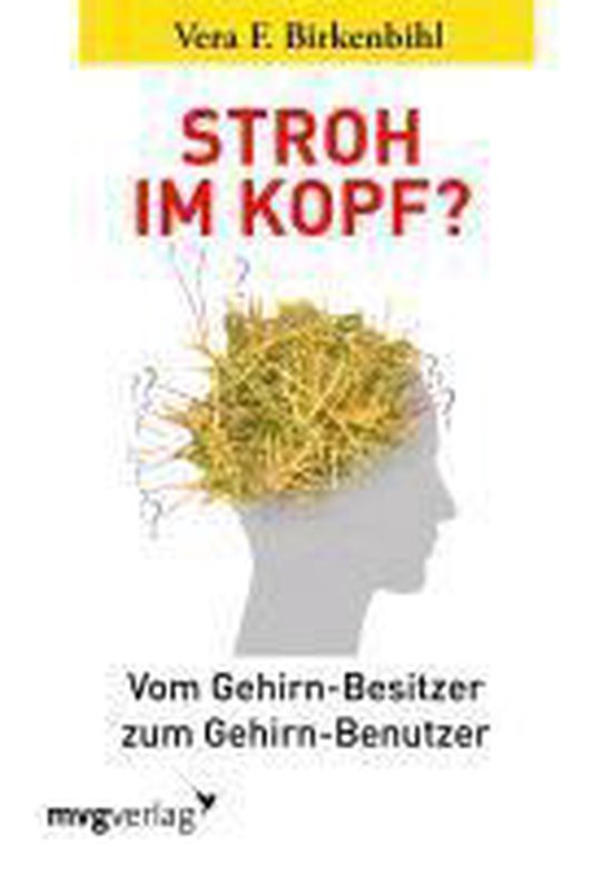 Boekomslag met de titel "Stroh im Kopf?" en een afbeelding van een hoofd met stro erin.