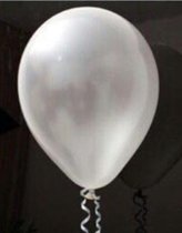 20 stuks Witte parelmoer metallic ballon 30 cm hoge kwaliteit