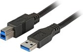 Alcasa 2710-S03P USB-kabel 3 m USB 3.2 Gen 1 (3.1 Gen 1) USB A USB B Zwart