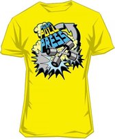 Scitec - Tee - T-Shirt - korte mouw - Push Pull Press - L - Geel