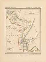 Historische kaart, plattegrond van gemeente Sas van Gent in Zeeland uit 1867 door Kuyper van Kaartcadeau.com