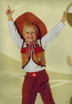 DREAMLAND - verkleedkleding - Thema: Cowboy - 4 delig - Maat 146