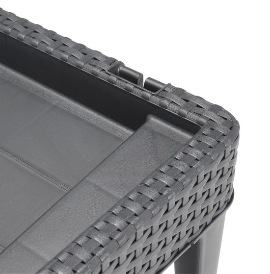 Allibert Jaipur Ligbed - 187,5x58x29cm - Grafiet van Merkloos — afbeelding 3
