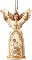 Jim Shore - Heartwood Creek - Ivory and Gold Nativity Angel: Prachtig beeldje van polyresin: Beelden & Figuren