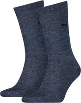 Puma Classic (2-pack) -  sokken - jeansblauw -  Maat: 39-42