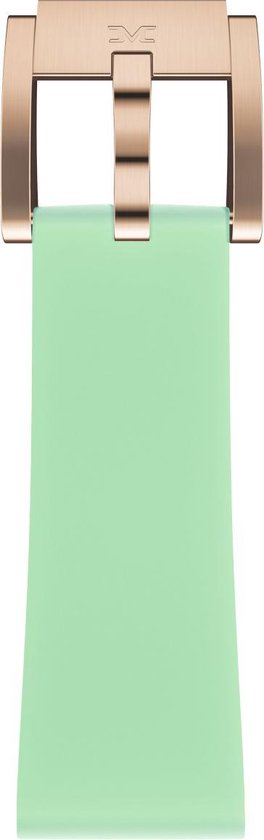 pastel green silicon strap / rose clasp