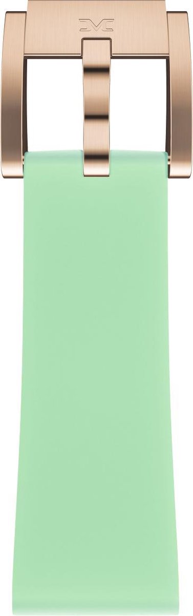 pastel green silicon strap - rose clasp