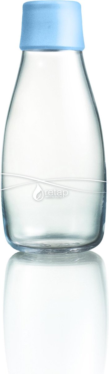 Retap Waterfles - Glas - 0,3 l - Baby blauw