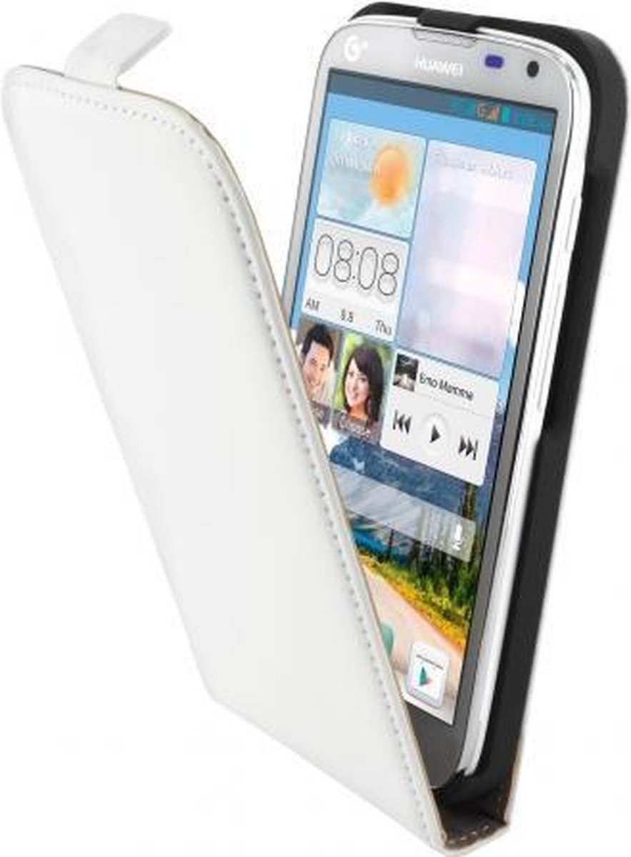 Mobiparts Premium Flip Case Huawei Ascend G610 White