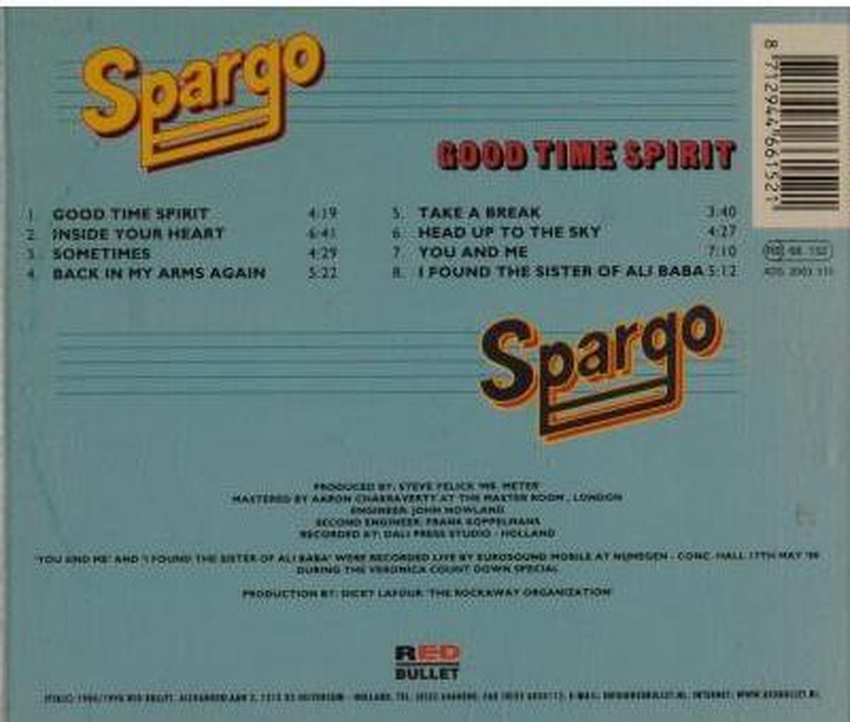 洋楽 SPARGO / GOOD TIMES SPIRIT 1980/1998 Spargo - Good Time Spirit - YouTube