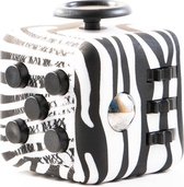 Friemelkubus - Anti Stress Cube - Speelgoed Tegen Stress - Meer Focus & Concentratie - Fidget - Zebra
