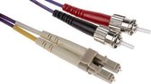 Glasvezel Fibre Optic Cable Assembly LC to ST, Multi Mode OM3 (1mtr)