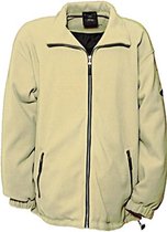 Fleece jack Davos unisex beige maat M