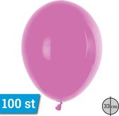 Latex ballonnen 33cm 100 stuks Donker Roze Pastel GT110/1