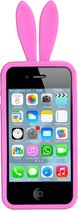 Telefoon Hoesje Konijnen Oortjes - iPhone 5 - Roze