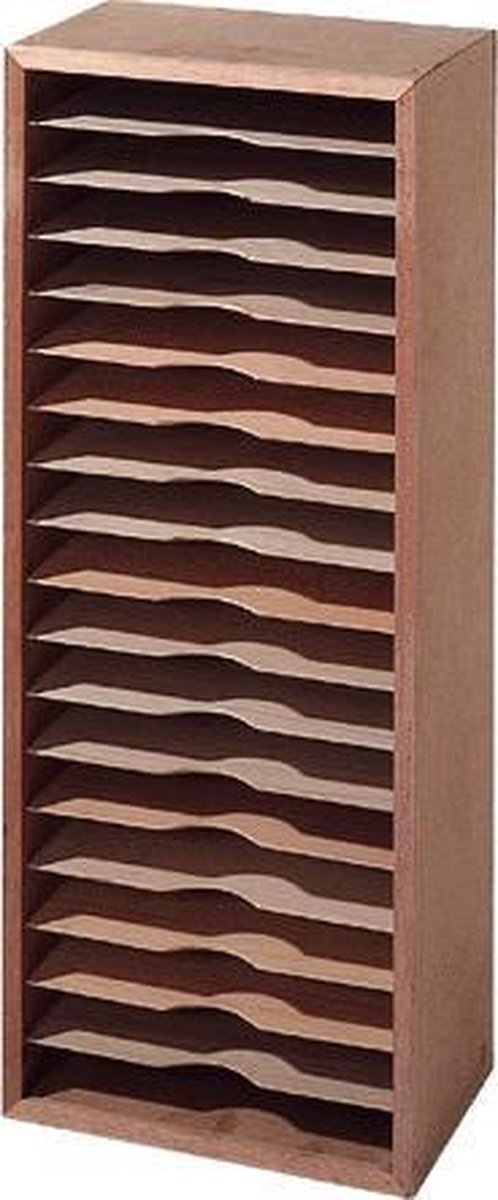 Tekenkast met 18 vakken 940 x 380 x 250mm