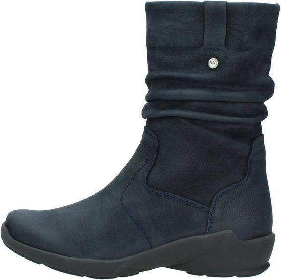 Wolky Laarzen 01572 Luna 11802 blauw geolied nubuck - Schoenen.nl