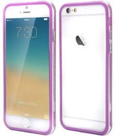 Apple iPhone 6 Plus Bumper case Paars Purple + Transparant