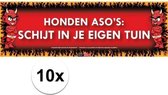10x Sticky Devil Honden asos: schijt in je eigen tuin grappige teksen stickers