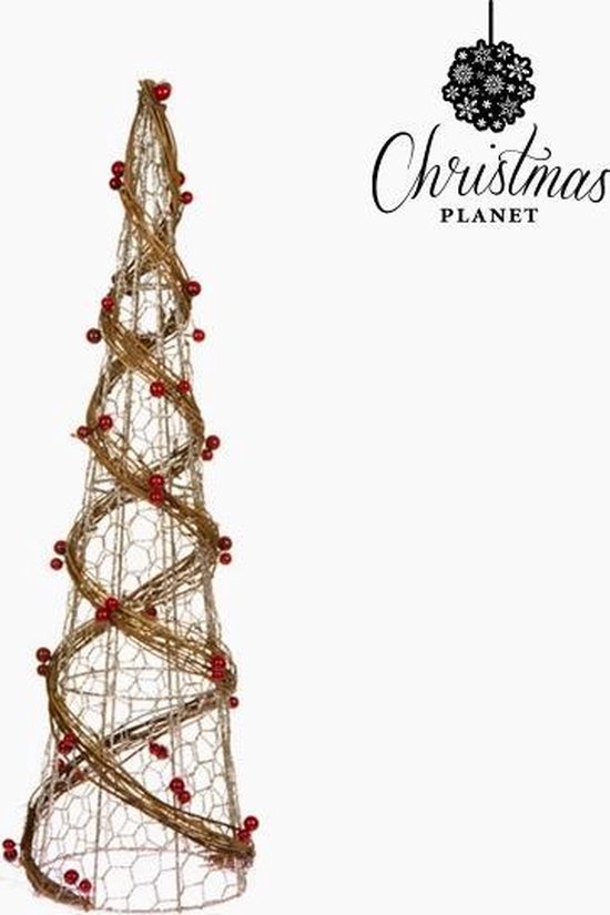 Discriminerend los van Beter Kerstboom Gaas Rotan Natuurlijk Champagne (14 x 14 x 50 cm) by Christmas  Planet | bol.com