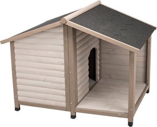 Trixie natura hondenhok lodge grijs 130x105x100 cm