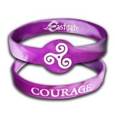 Siliconen armband Courage