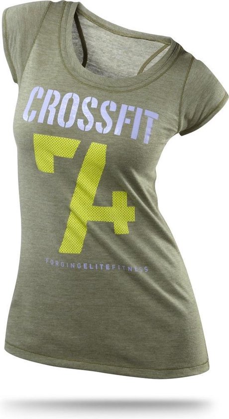 Reebok Crossfit Dames T-shirt Groen Maat Xl | bol.com