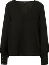 Blouse v-hals Vero Moda zwart