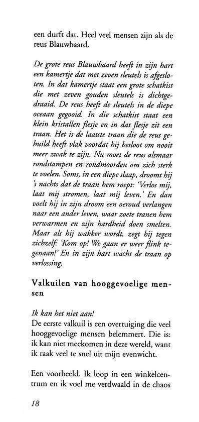 Tekstpagina over de reus Blauwbaard en valkuilen, met paginanummer 18.