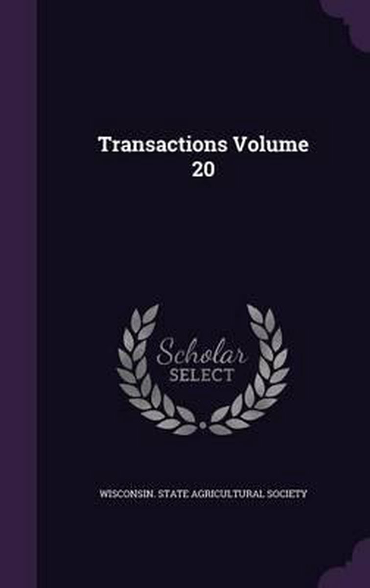 Transactions Volume 20 van