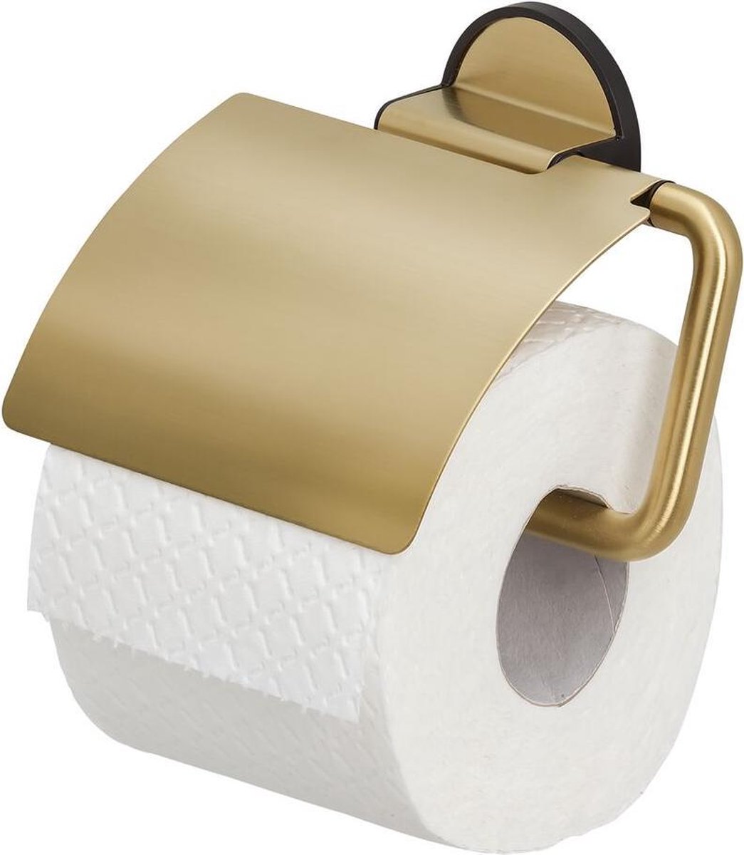 Tiger - Tiger Urban Ensemble d'accessoires de toilettes - Brosse WC avec  support - Porte-rouleau papier toilette sans rabat - Crochet  porte-serviette - Noir