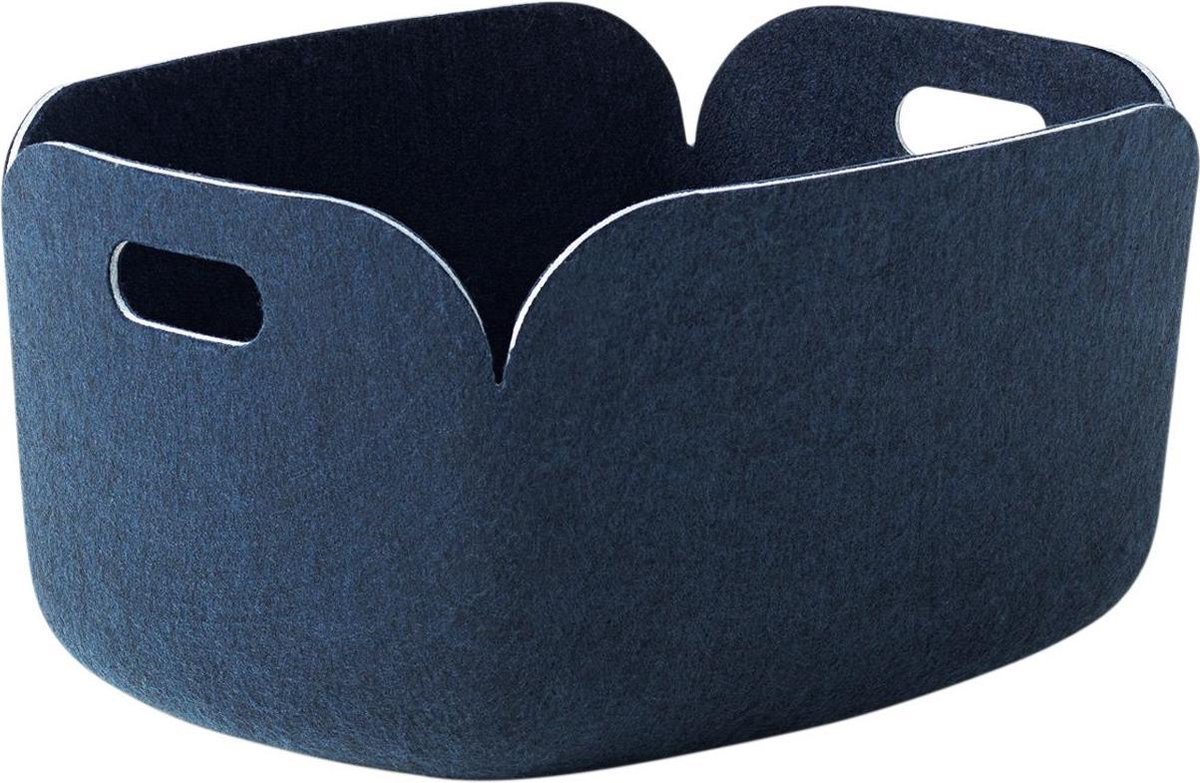 Muuto Restore - Opbergmand - 35x48xh23 cm - Midnight blue