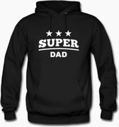Hippe sweater | hoodie | Super Dad | verjaardag of vaderdag | maat XL