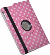 iPad AIR roze / witte stip 360 case