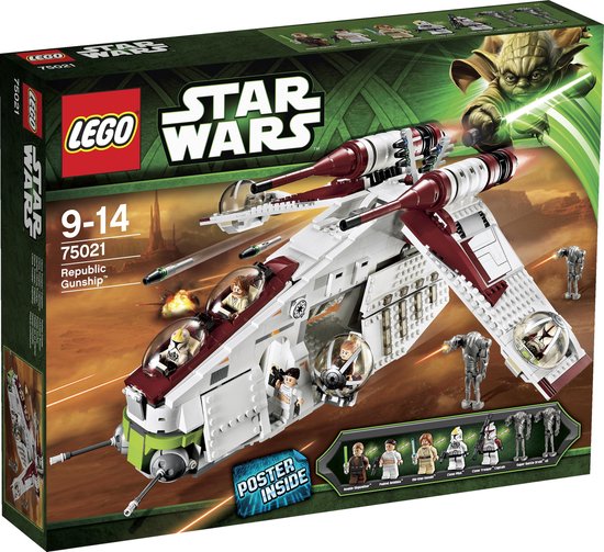 Port Groet composiet LEGO Star Wars Republic Gunship - 75021 | bol.com