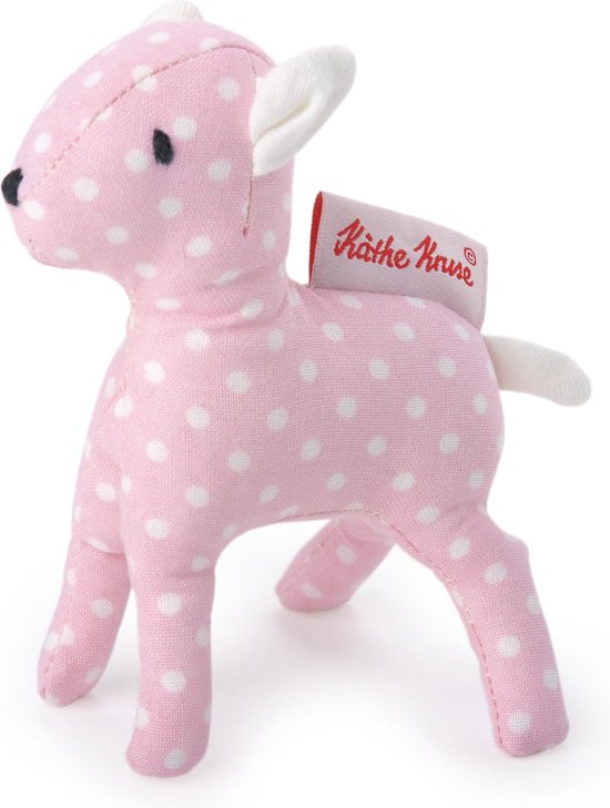 Käthe Kruse Hochet Petit Agneau Rose 12 Cm