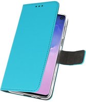 Samsung Galaxy S10 Wallet Case Hoesje Blauw
