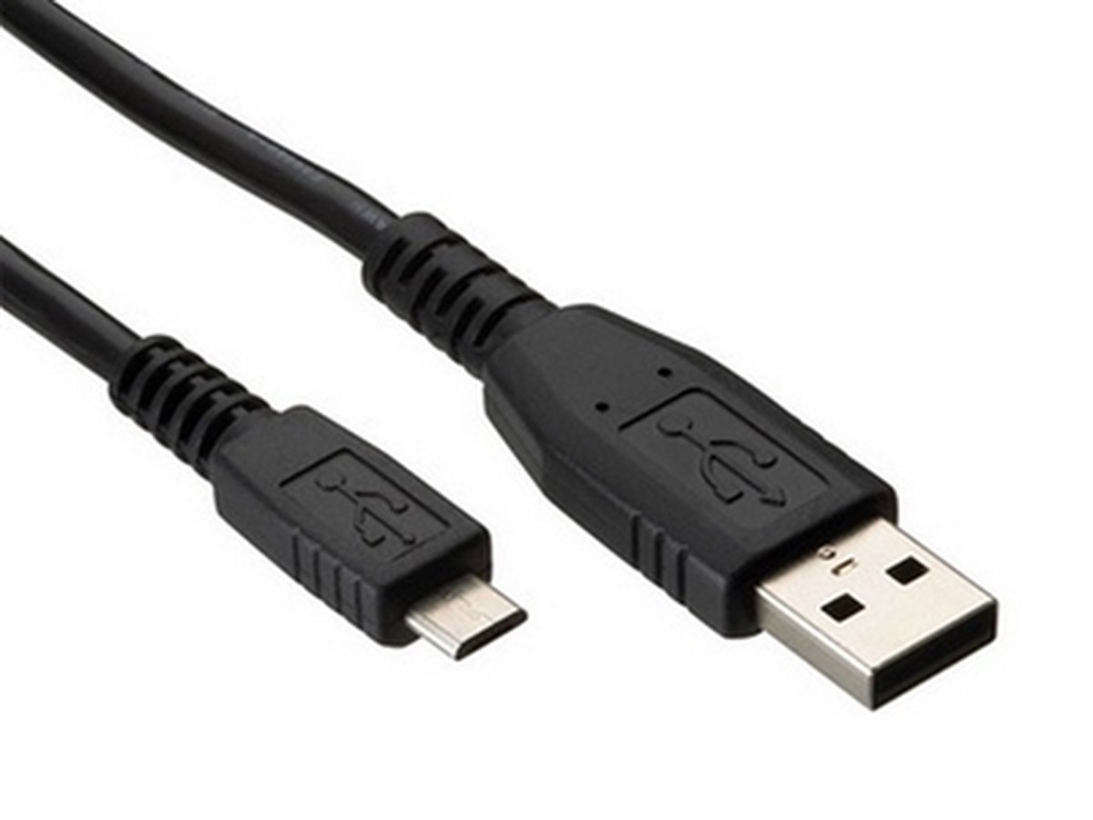 Hamlet XUMICROU150B USB-kabel USB 2.0 1,5 m USB A Micro-USB B Zwart