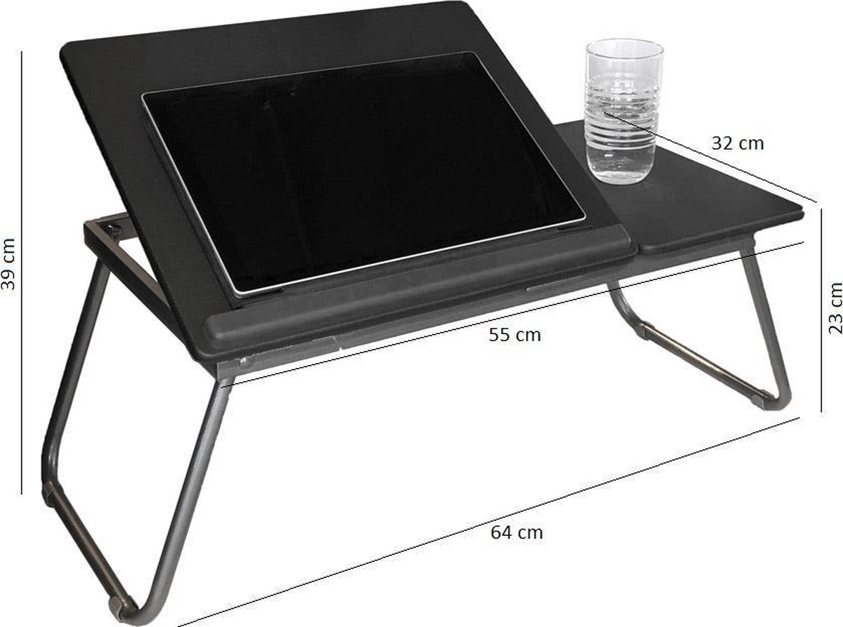 Support pour Ordinateur Portable - Table de Lit Pliable, Table pour PC,  Support de Lecture Inclinable pour