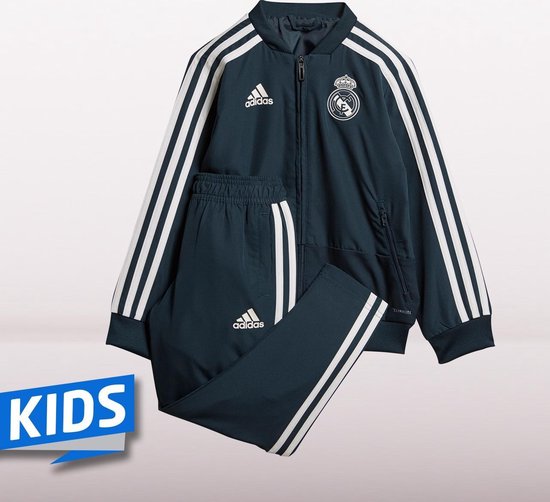 adidas Real Madrid Trainingspak 2018/2019 Kids - Navy | bol.com