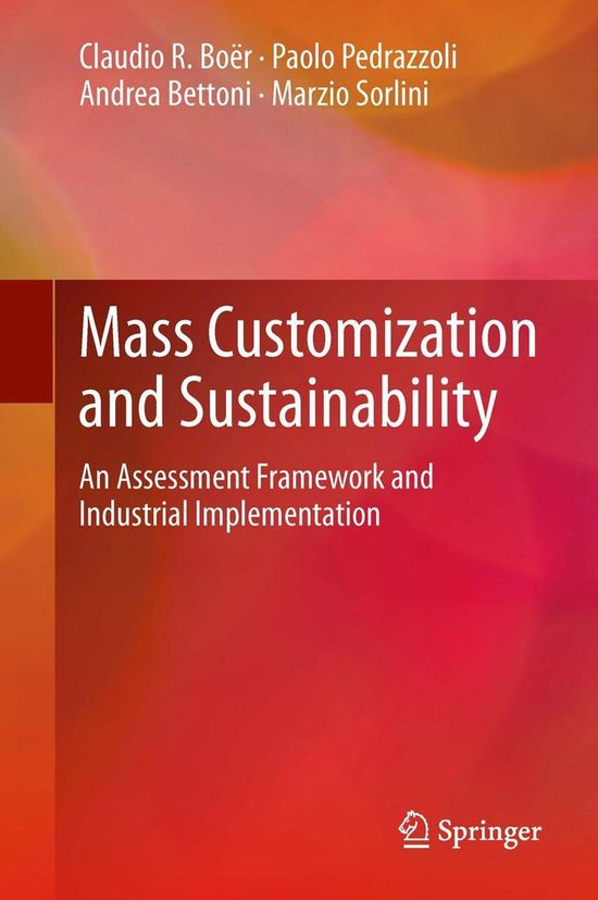 Mass Customization and Sustainability - cover