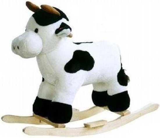 houten hobbeldier koe met geluid | bol